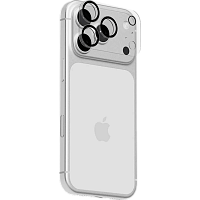 Защитное стекло для камер uBear Extreme Clear Full Cover Lens shield для iPhone 18 Pro (Burgundy)
